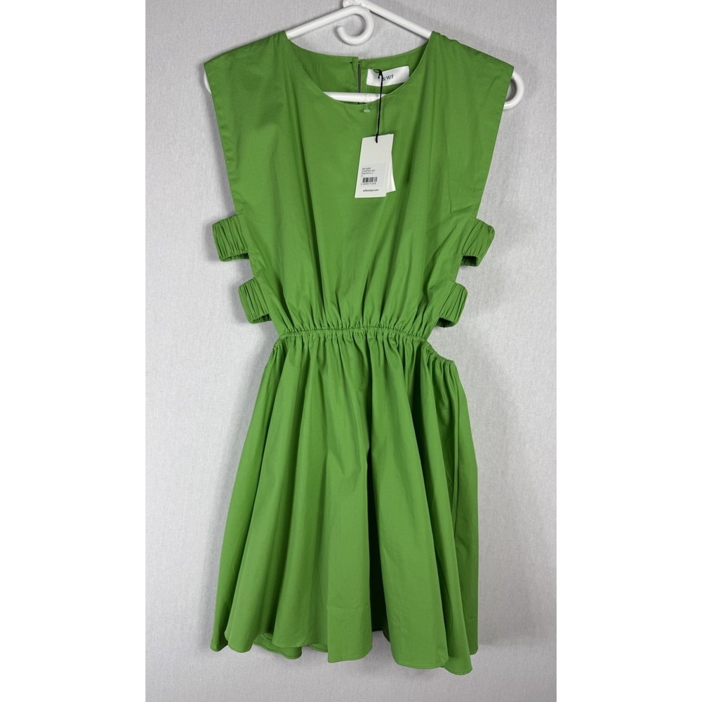 S/W/F Strappy Cut Out Mini Mamoncillo Dress Green Sz Medium NEW